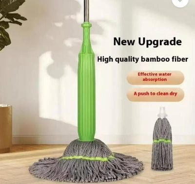 “Super Absorbent Cotton Floor Mop with Long Handle – Easy Home & Office Cleaning”