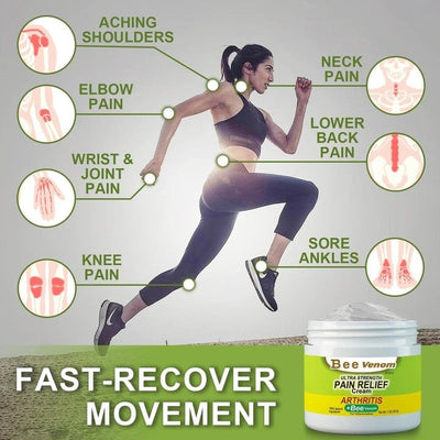 "Bee Venom Pain Relief Cream with Manuka Honey – Ultra Strength Arthritis & Joint Pain Relief"