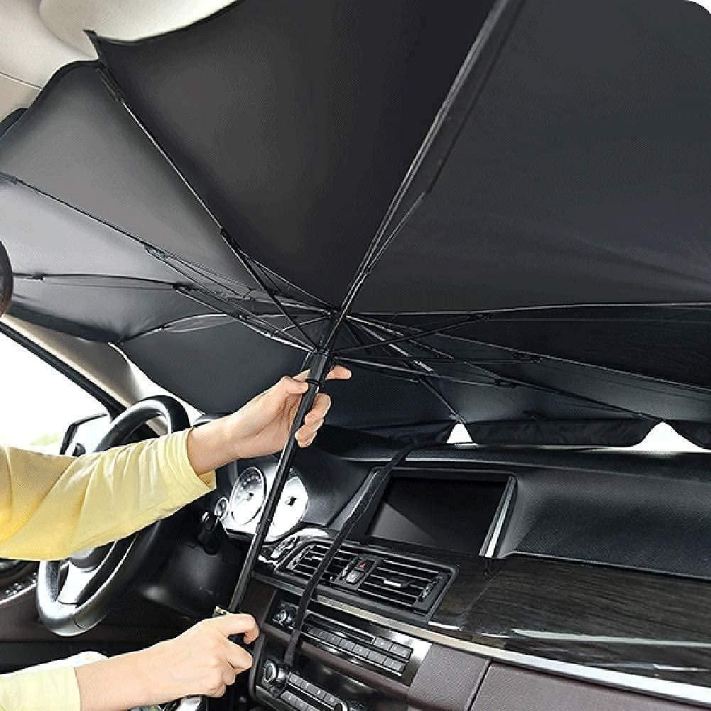Foldable Car Windshield Sunshade Umbrella – UV Protection & Heat Reflective Shield for All Cars