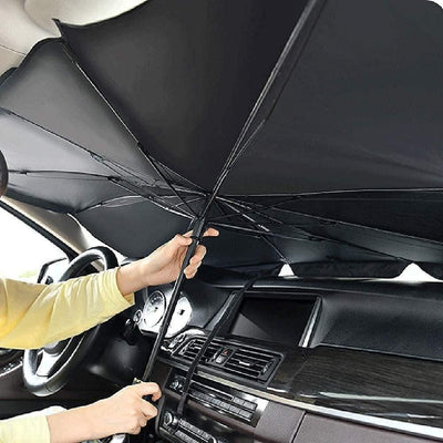 Foldable Car Windshield Sunshade Umbrella – UV Protection & Heat Reflective Shield for All Cars