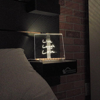 LED Glow Writing Board with Neon Markers – Reusable Light-Up Drawing Pad for Kids & Home Decor