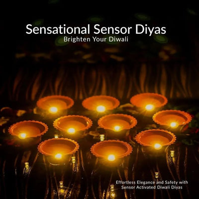 LED Water Diya with Sensor – Color Changing Water LED Lamp