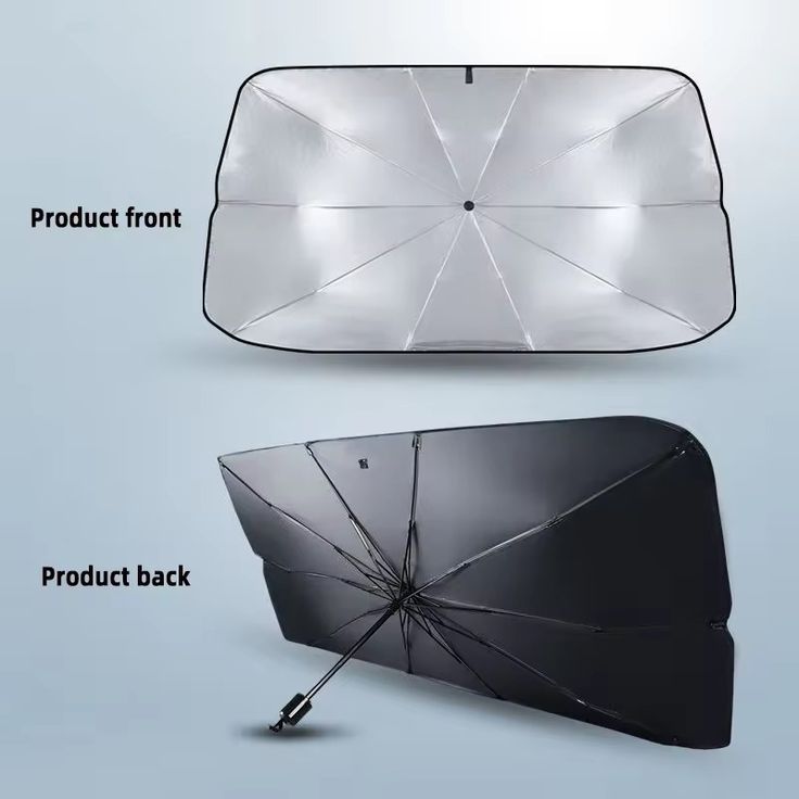 Foldable Car Windshield Sunshade Umbrella – UV Protection & Heat Reflective Shield for All Cars