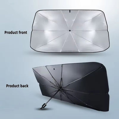 Foldable Car Windshield Sunshade Umbrella – UV Protection & Heat Reflective Shield for All Cars
